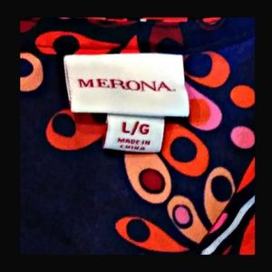 Merona Tops - Sleeveless Top Fuchsia Orange Pink Navy Size Large Merona Tops - Sleeveless Top Fuchsia Orange Pink Navy Size Large